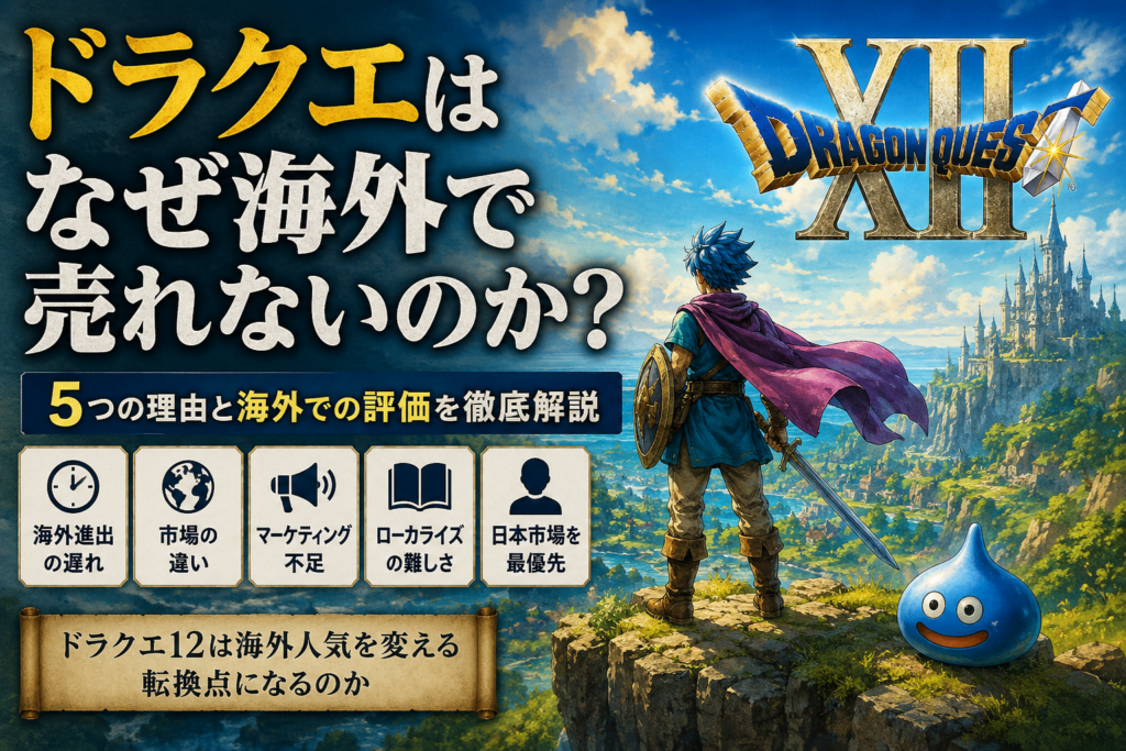 なぜドラクエは海外で売れないと言われるのか？FFとの決定的な違いから理由を徹底解説