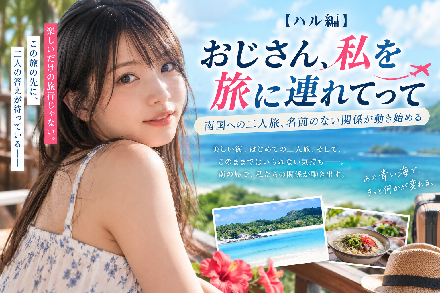 『【ハル編】おじさん、私を旅に連れてって』南国への二人旅、名前のない関係が動き始める