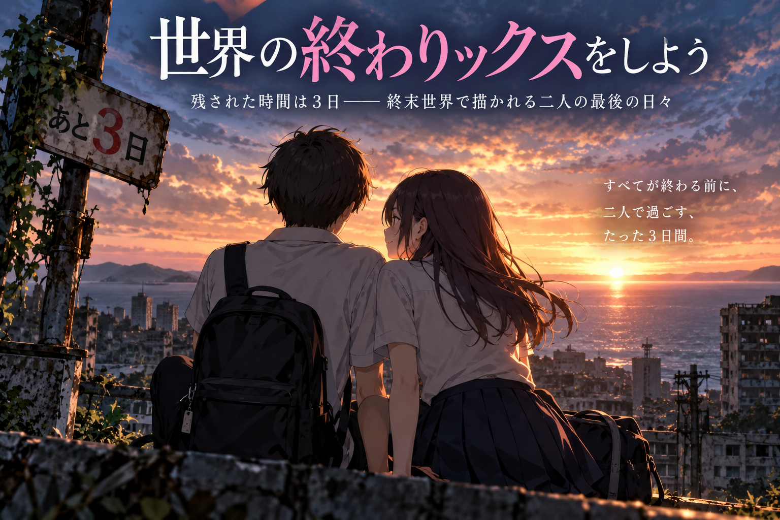 『世界の終わりックスをしよう』残された時間は3日――終末世界で描かれる二人の最後の日々