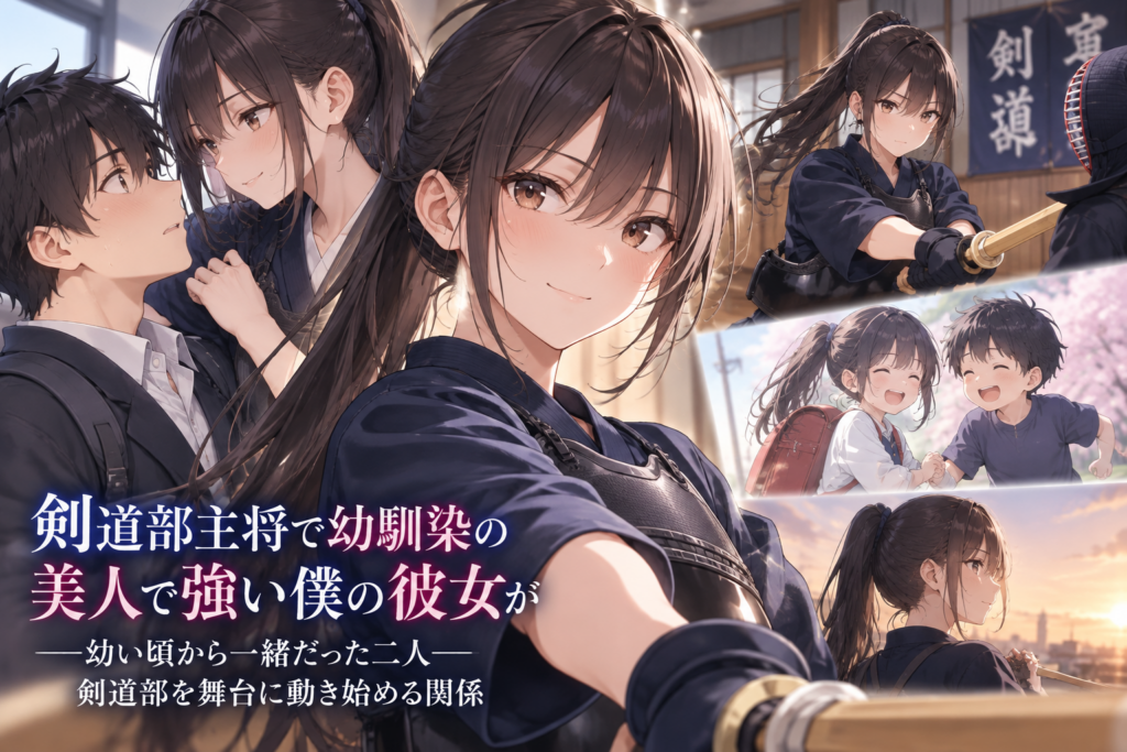 『剣道部主将で幼馴染の美人で強い僕の彼女が～』幼い頃から一緒だった二人――剣道部を舞台に動き始める関係