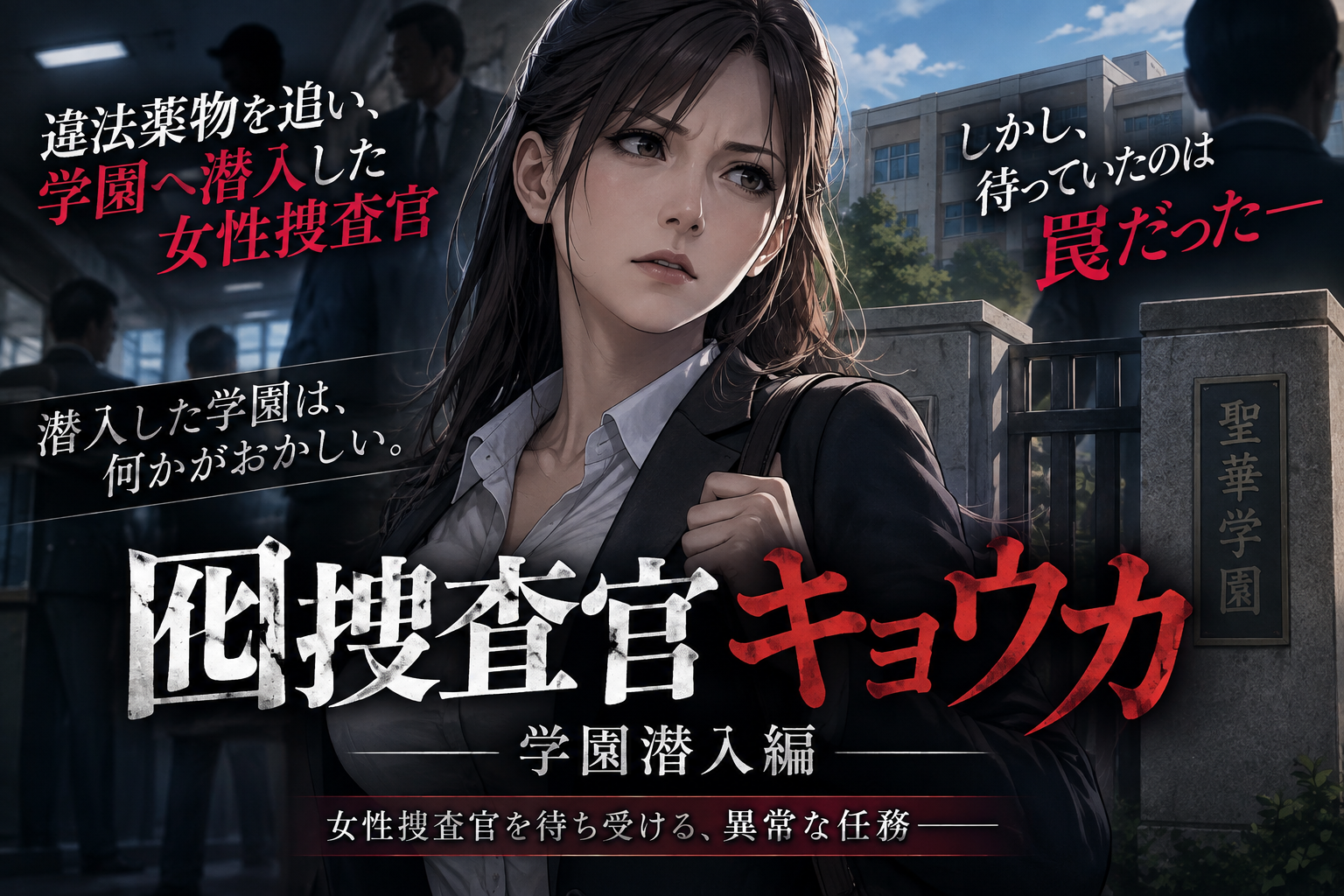 『囮捜査官キョウカ 学園潜入編』潜入した学園は罠だった？女性捜査官を待ち受ける異常な任務