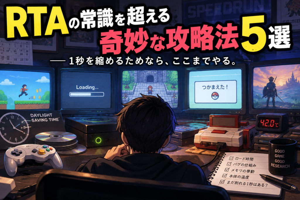 【RTAの世界】1秒を縮めるためなら何でもあり？ゲームで発見された奇妙な攻略法5選